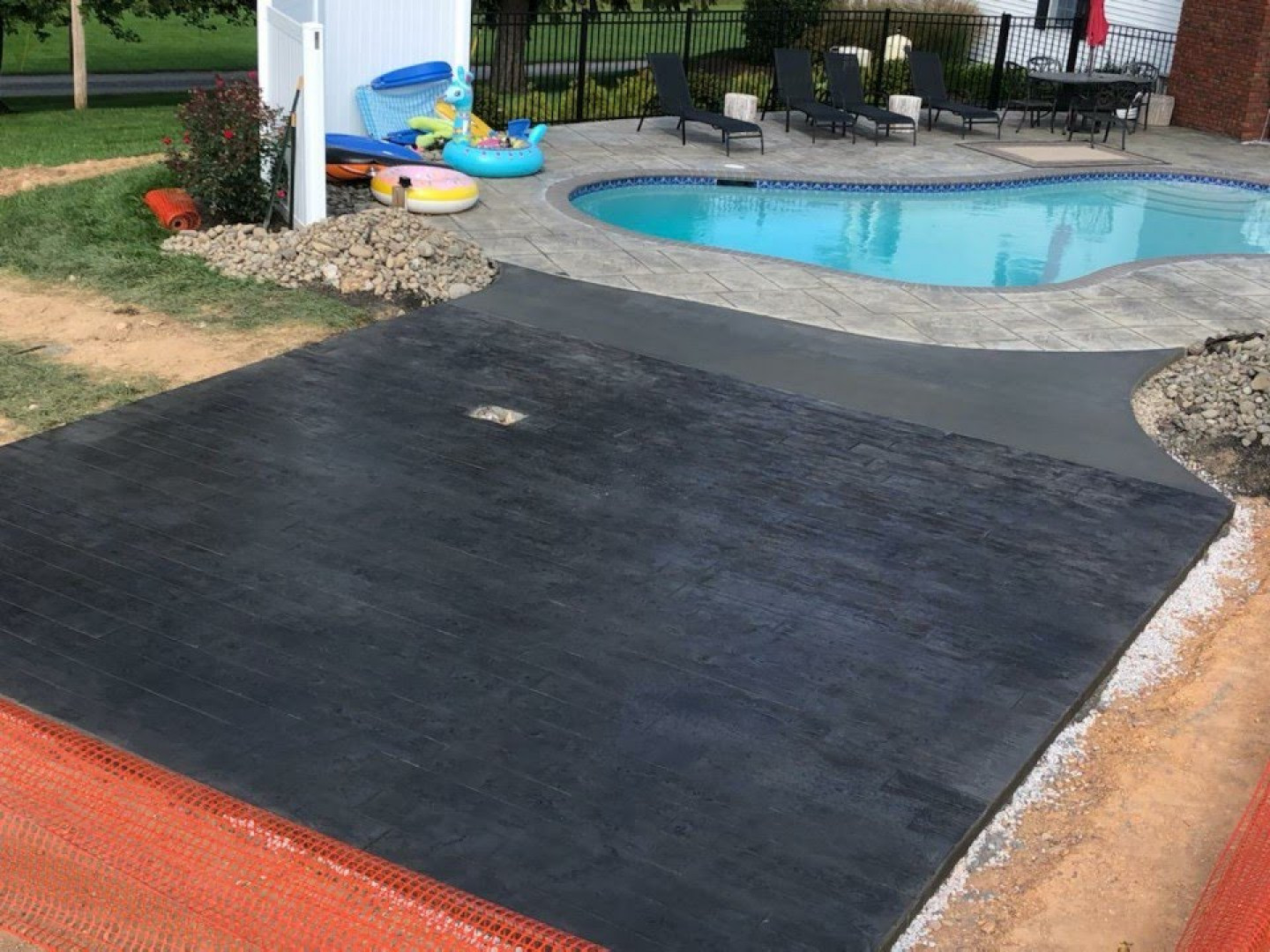 Decorative Stamped Concrete Installation Sykesville & Frederick, MD GTG Concrete Services